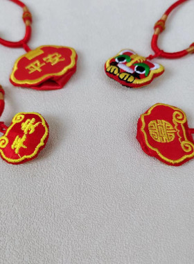 新品儿童项链朱砂j包空袋男女小婴儿胎毛收纳手工护身符袋香囊香