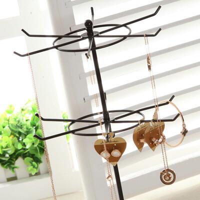 极速50% New Arrival p!!! 2-Tier Rotary Jewelry Stand Rack Ea