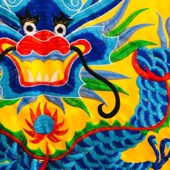 新品 万法宗坛w盘龙桌围1米道士桌布裙布龙门一米桌 桌围道家用品