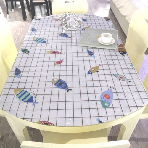 极速新品桌垫保护膜m桌垫l软胶板椭圆形餐桌垫PVC软玻璃透明垫伸