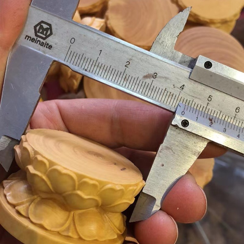 极速小叶黄杨木雕刻站坐佛u像底座花型圆形莲花座佛堂摆件神佛像