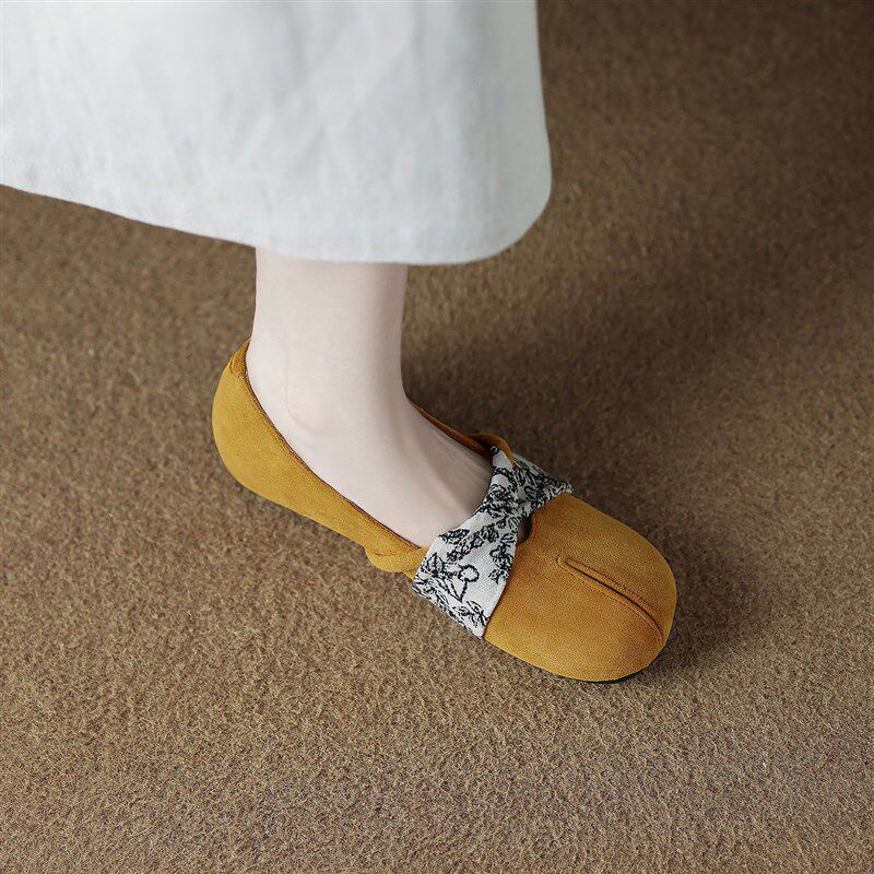 新品真皮内增高玛丽珍软底单鞋女2026春秋款秋季T配裙子浅口平底