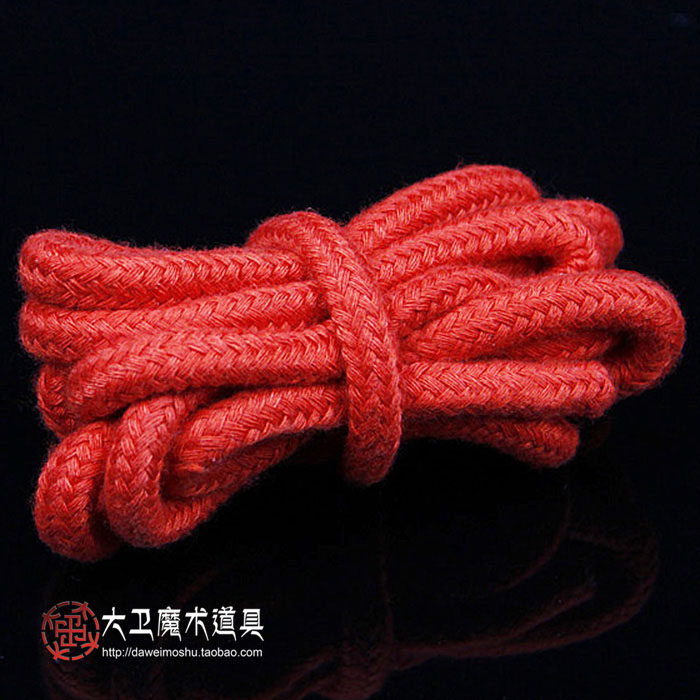 新品大卫舞台魔术道具长绳移结奇特的绳子绳O结移位绳子魔术刘谦