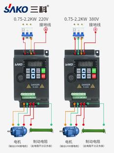 55kw单相220V通风机雕刻机调速 1n5 迷你变频器075