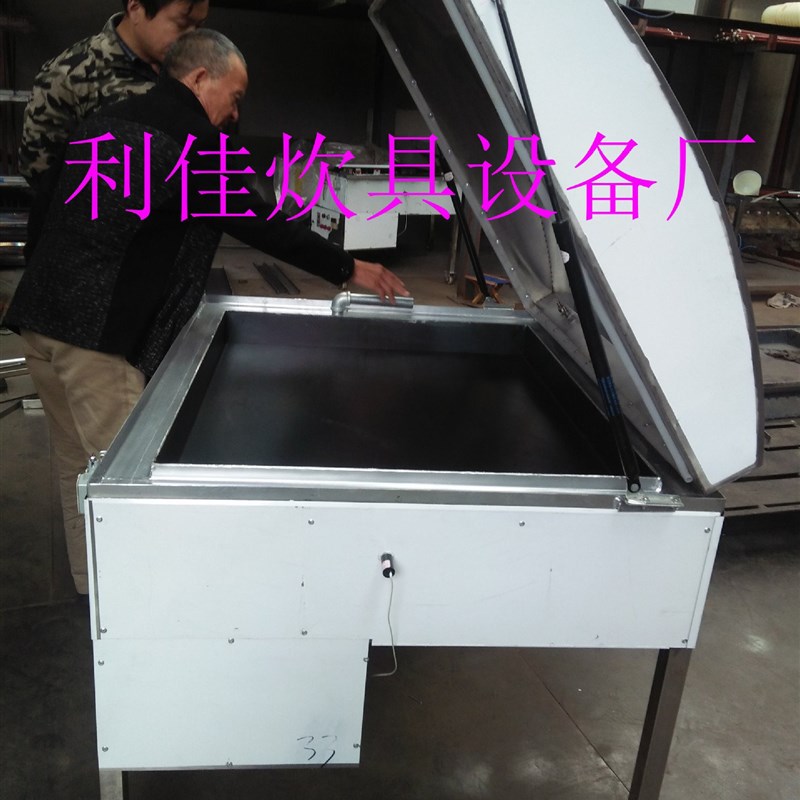 新品专业生产蒸烤馒头 饼子锅贴机 煎K饼烤饼子机器不锈钢锅贴机