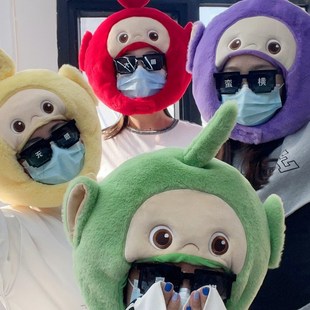 极速天线宝宝毛绒k搞怪可爱人气卡通闺蜜亲子拍照道具帽子礼物