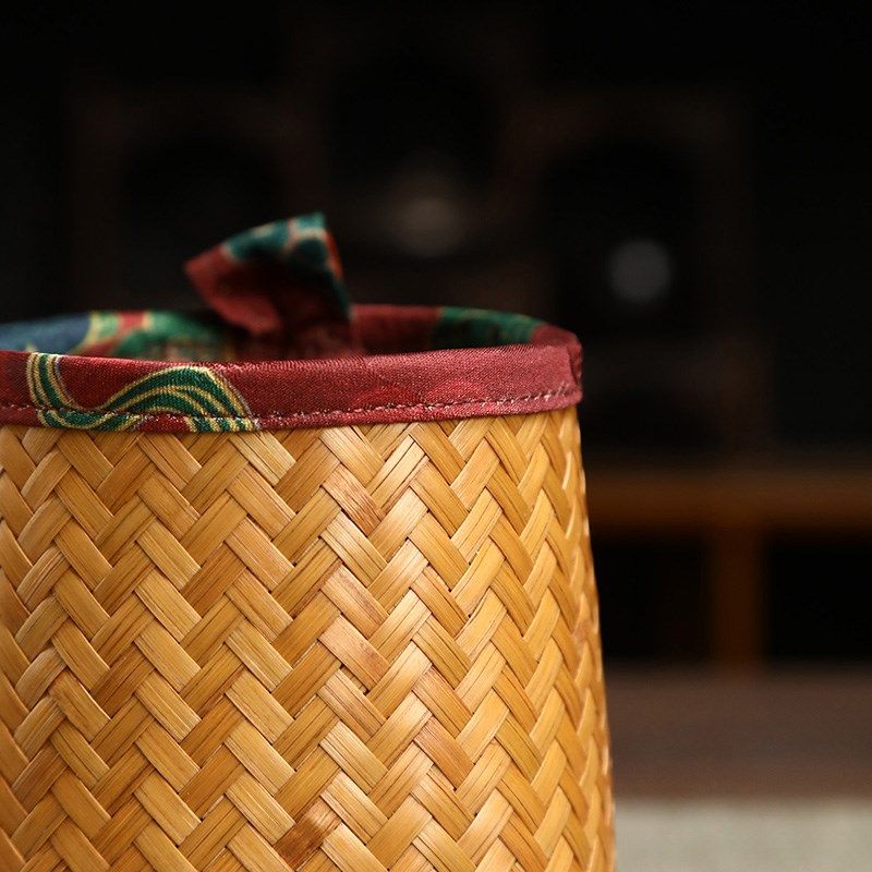 极速手工竹编笔i筒锦缎圆形茶具六君子收纳筒复古摆件茶具茶道零,餐饮具,茶道/零配,淘宝优惠券,粉丝福利购,淘宝优惠卷