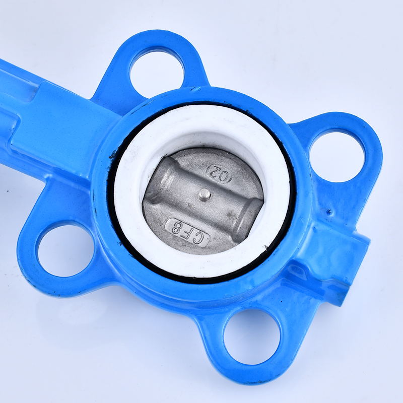 极速304c D971X-16电动对夹式蝶阀电动四氟蝶阀 DN40 50 65 80 10