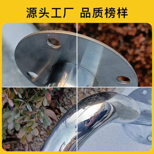 新品不锈钢Uf型钢管护栏加厚防撞车间挡车栏杆304材质防叉车道路
