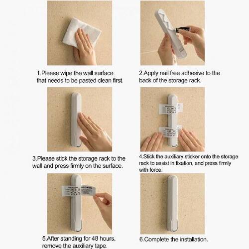 极速Plabstic Hanger Holder Space-saving Wall Mount Clothes