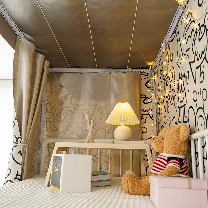 极速加厚学生宿舍床帘强r遮光上铺女寝室下铺男窗帘布遮挡帘子大