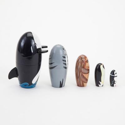 极速5PcsSetf Nesting Doll Ecofriendly Different Animal Patte
