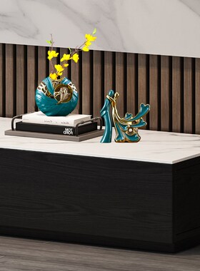 新品北欧现代轻奢酒柜摆件客厅电视柜小鸟装M饰品卧室书架摆设爱