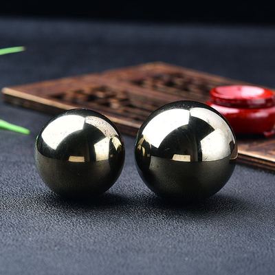 极速天然秘鲁黄铁矿原石水晶球摆件家居客厅N办公桌面摆设矿物晶