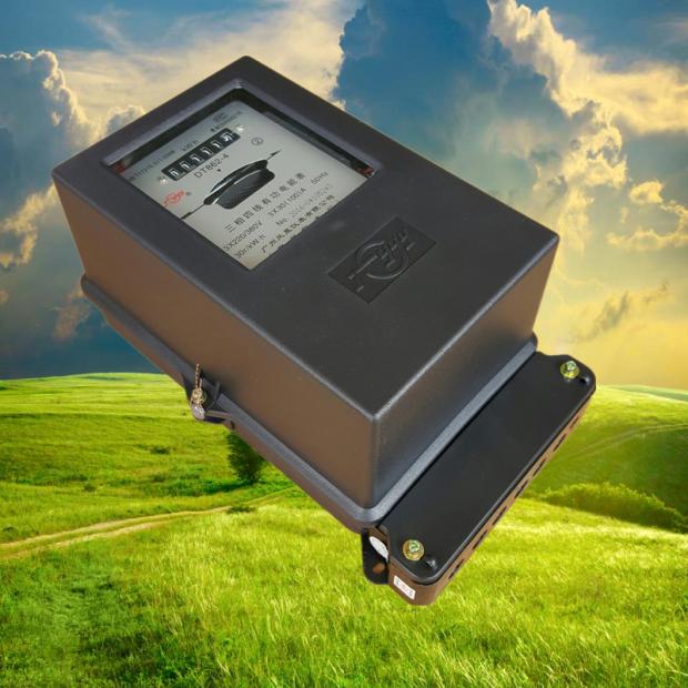 极速广州电表DT862-4型3X30(100A)三相四线3S80V机械转盘电度表