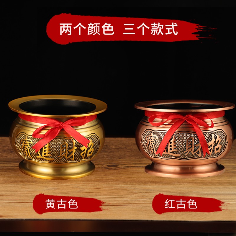 寺庙香炉供奉熏香供奉供佛禅x意家用室内插香合金大边小创意摆件