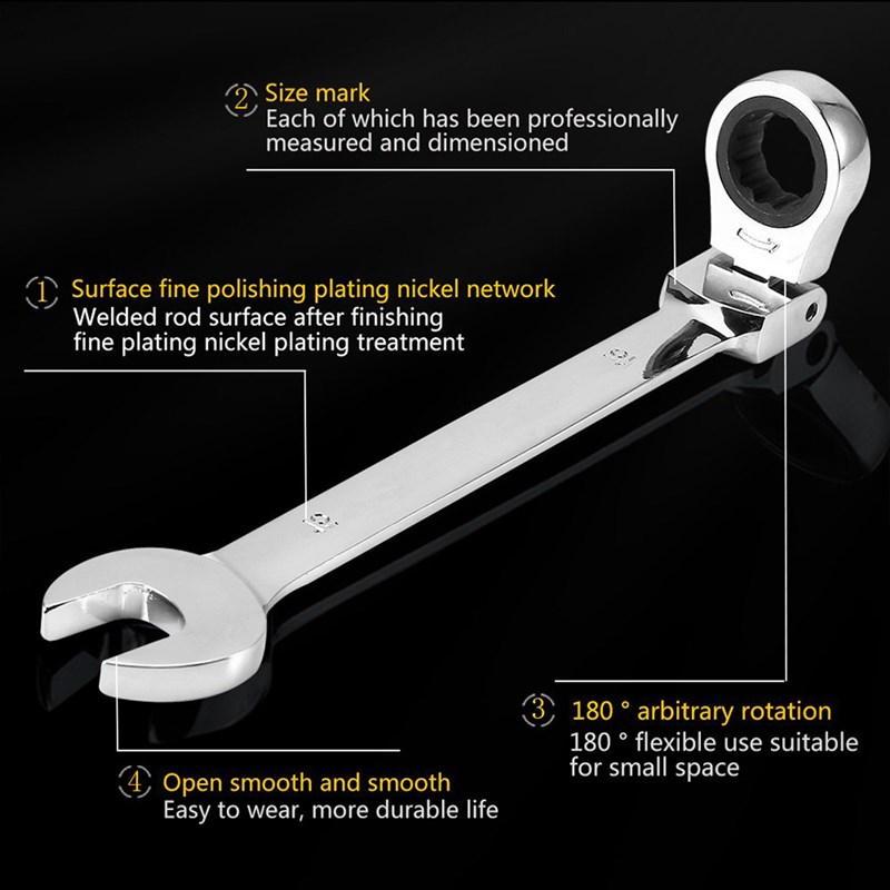 速发1pcs Key Ratchet Wrench,High Quality Ratchet Spanner, Ca