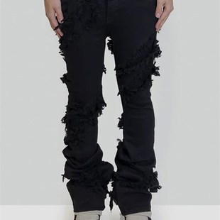 Niche Style Color Autumn SoliUd New Elastic 极速PFNW High