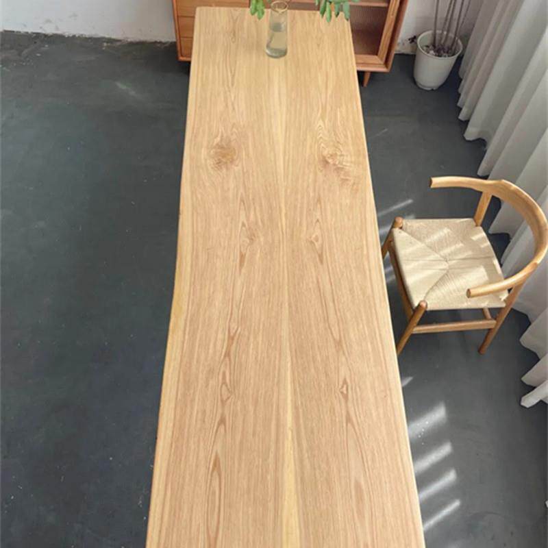 尺寸： 252*75*5白蜡木双拼对纹大板 自然边