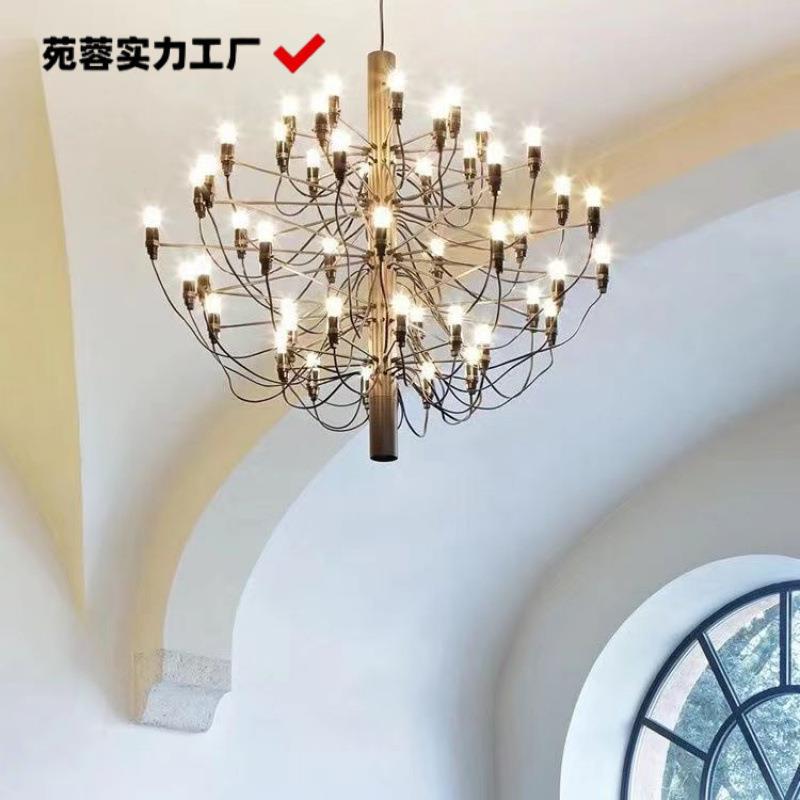 意大利现代简约时尚2097盛夏的果实高档别墅挑空楼梯间客餐厅吊灯