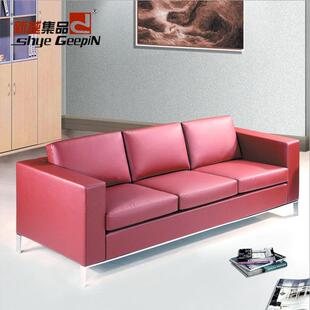 商务休闲沙发 现代沙发 皮制单人三人组合沙发 会客接待沙發