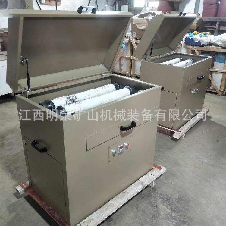 化验室三辊四筒棒球磨机 XMB-70棒球磨机价格 多种矿样同时研磨机