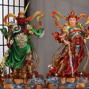 新款伽蓝韦陀菩萨神像韦陀护法伽蓝护法菩萨家用供奉关公树脂摆件