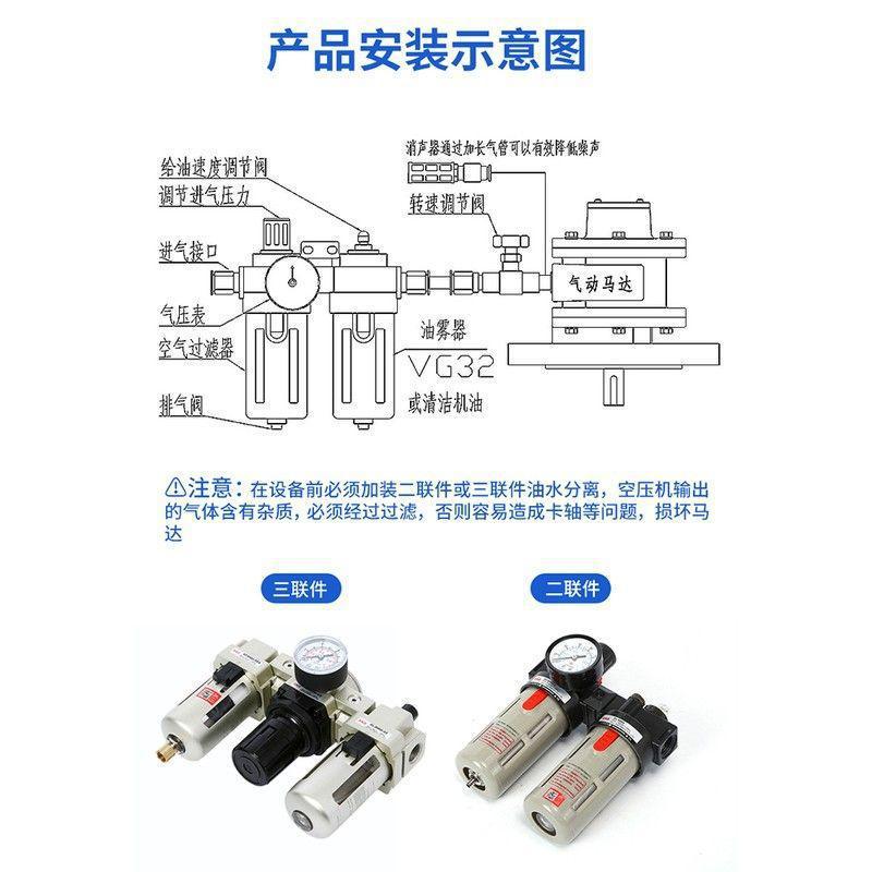 欣山气动马达高速大扭矩防爆
