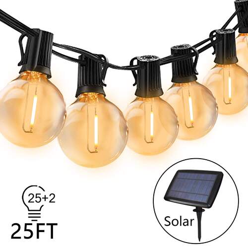 太阳能低压LED圣诞灯串25FT