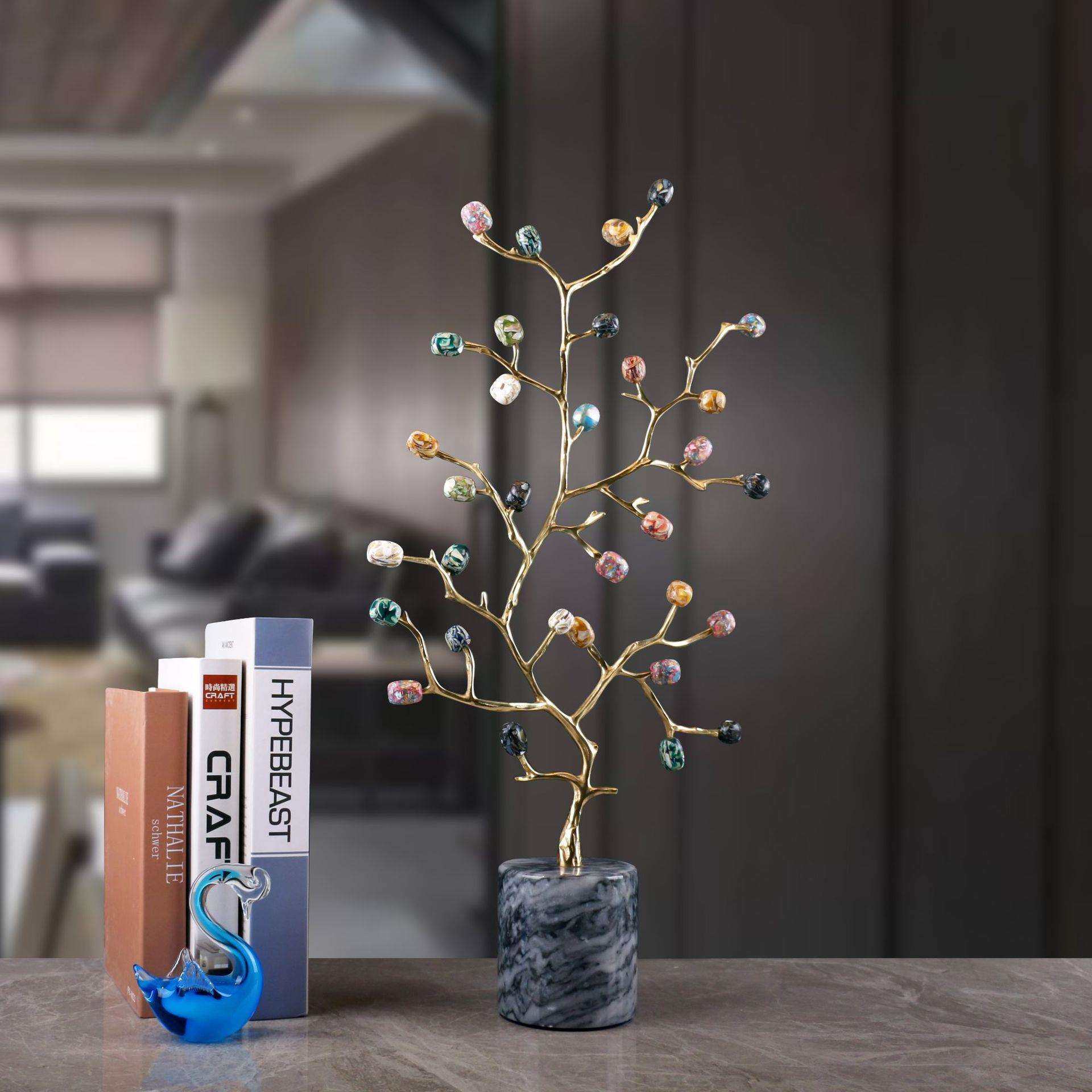 轻奢现财树大理石底座客厅玄关柜样板间电视柜家居装饰品,家装灯饰光源,其它灯具灯饰,淘宝优惠券,粉丝福利购,淘宝优惠卷