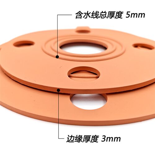 热销FPM氟橡胶法兰垫片耐酸碱耐高温防腐FKM带孔密封圈X 国标日标