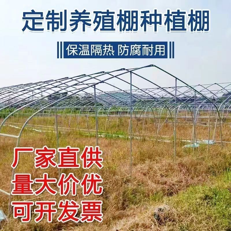 热销蔬菜大棚拱杆支架家用温x室大棚架子鸡鸭鹅棚育苗大棚种植温