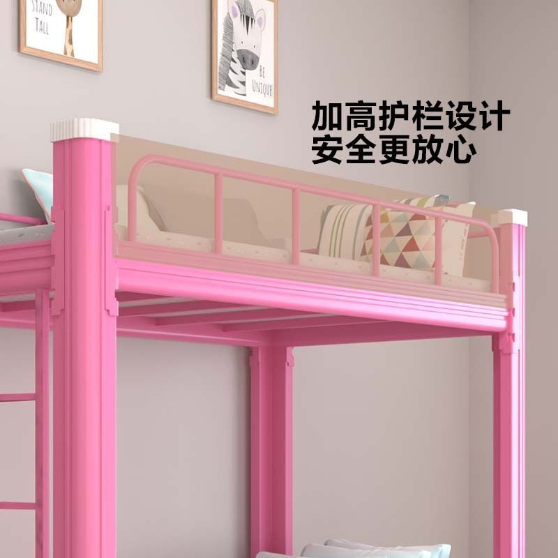 热销儿童床上下铺小学生铁架床午托管班幼儿园午休铁W艺床双层床