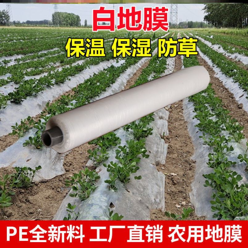 热销新地膜农色种植黑白银双用防长草布除草薄膜T加厚塑料大棚种