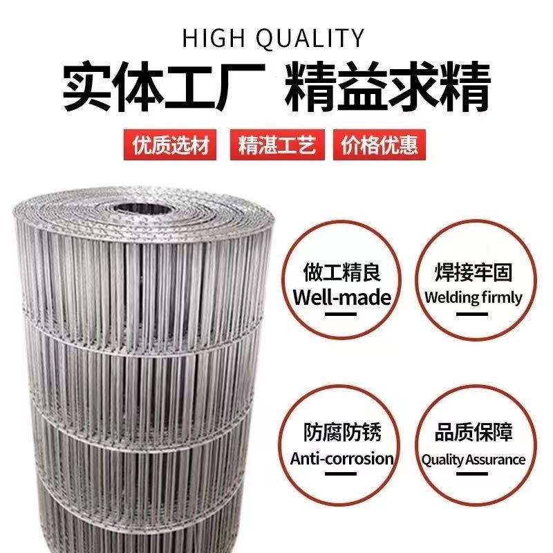 热销加粗镀锌铁丝网整卷鸟笼长孔养殖网围栏围S网网片钢丝网加密