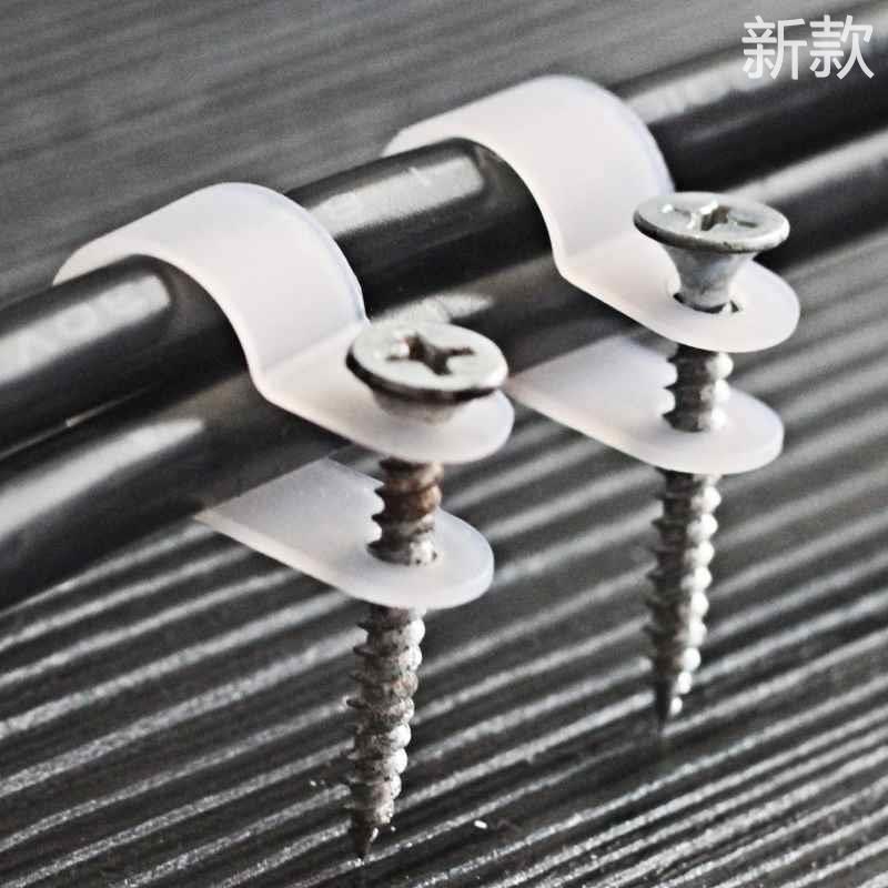 热销r型线夹u型线卡配线卡锁线信号扣子线电线固定线卡Y扣走线夹