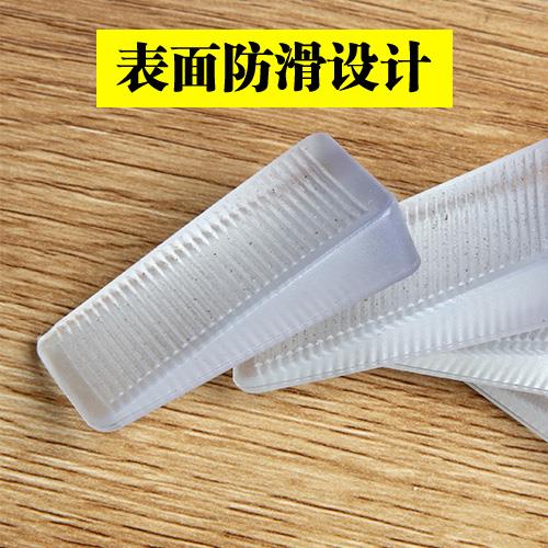 热销新品家具水平垫片柜子垫脚橡胶D三角垫块可调节冰箱平衡垫地