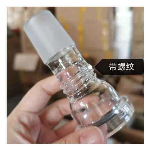 热销旋转蒸发仪配件转接头玻璃法兰接C口50 49 带螺纹可配亚荣可