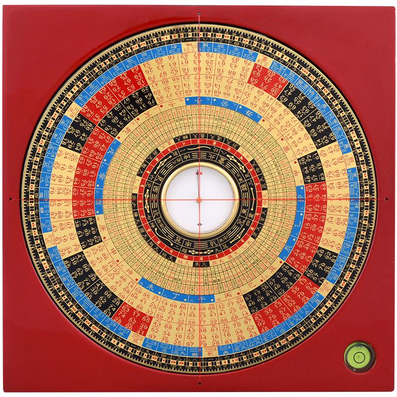 罗盘高精度玄空飞星罗盘黄铜高精度6寸8寸带激光罗盘罗经仪新款