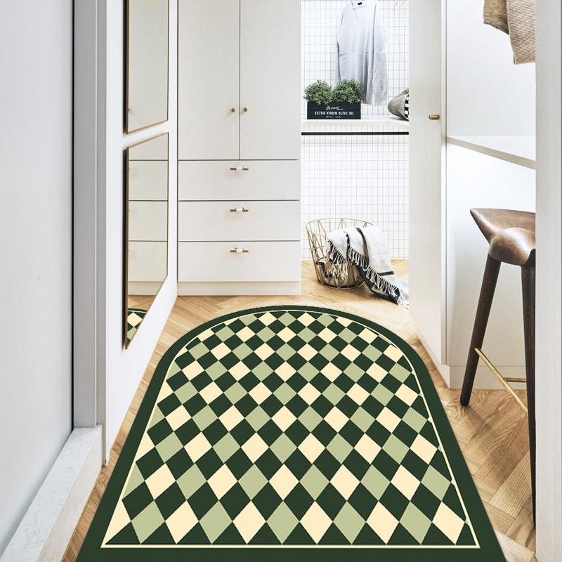 覆古入户门垫进门地垫家用入门地毯轻奢高级防水皮革厨房垫可擦洗