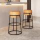 北欧铁酒吧椅现代极简主义酒吧椅家庭高酒吧凳创意咖啡馆设计师椅