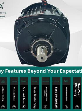 直流无刷电动三轮车电机炼条蟹池割草机割草机爬楼梯48V500W设备