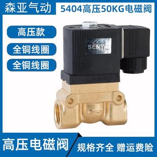 24v 2分4分6分1寸吹瓶机气阀船用高压阀220V 高压电磁阀SY5404