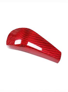 适用于宝马1系3系X1真碳纤维-红色排挡头盖档把装饰E90E84E87