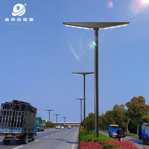 跨境款太阳能户外道路灯led庭院灯人体感应防水一体化太阳能路灯