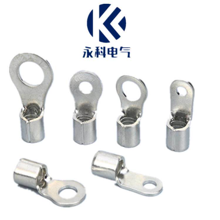 圆形裸接线端头RNB5.5-4STO冷压接线端子铜线耳铜鼻接线片