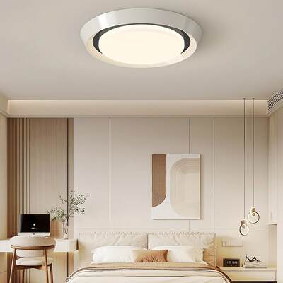 顶极简卧室灯现代简约2025新款感大气书房主卧房间吸顶灯