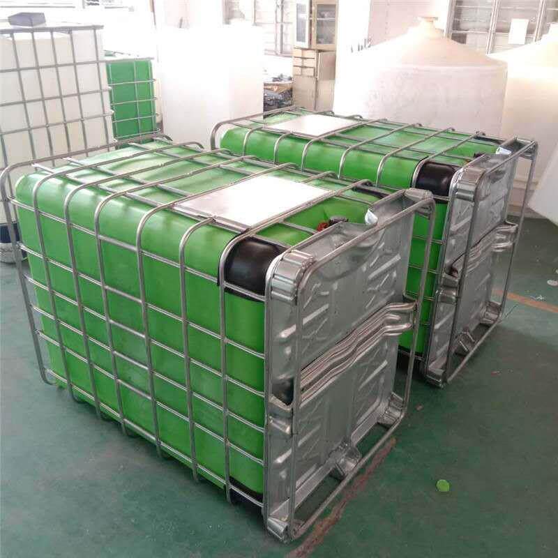 直销1500升加厚IBC塑料吨桶1500升带铁架化工吨桶1.5吨方形桶
