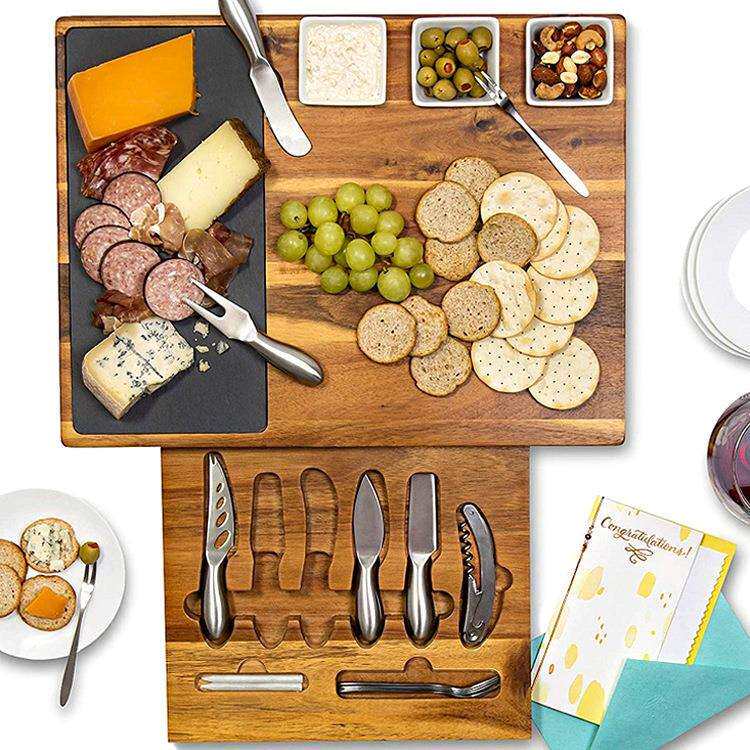 出口爆款奶酪板砧板套装案板切菜板相思木大号粘板实木防霉水果