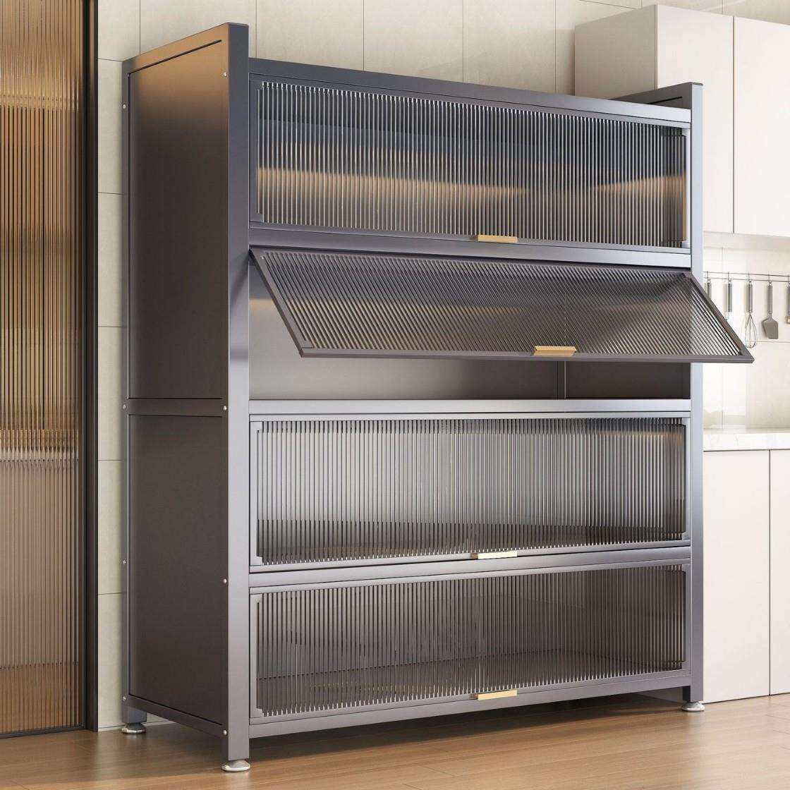 厨房置物架落地多层家用调料橱柜架子锅架微波炉多功能储物收纳架